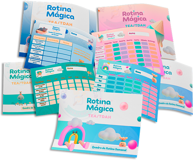 Kit Rotina Mágica para organização da rotina infantil e desenvolvimento da autonomia
