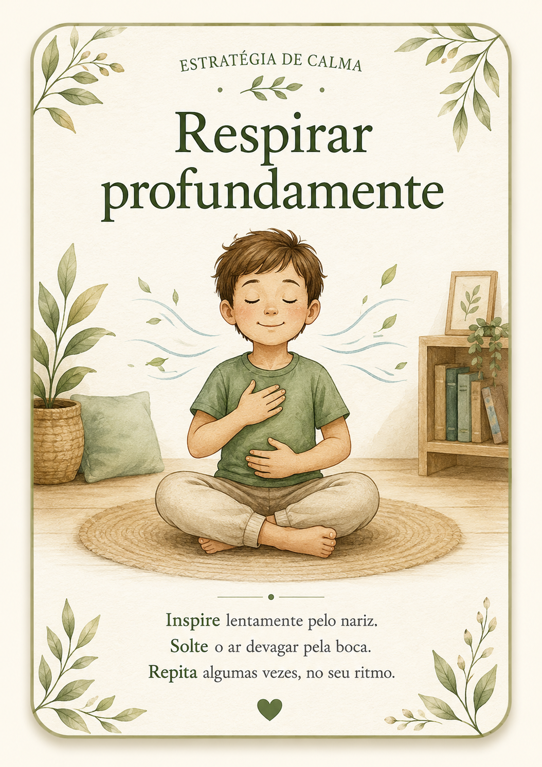 Cards Estratégias de Calma