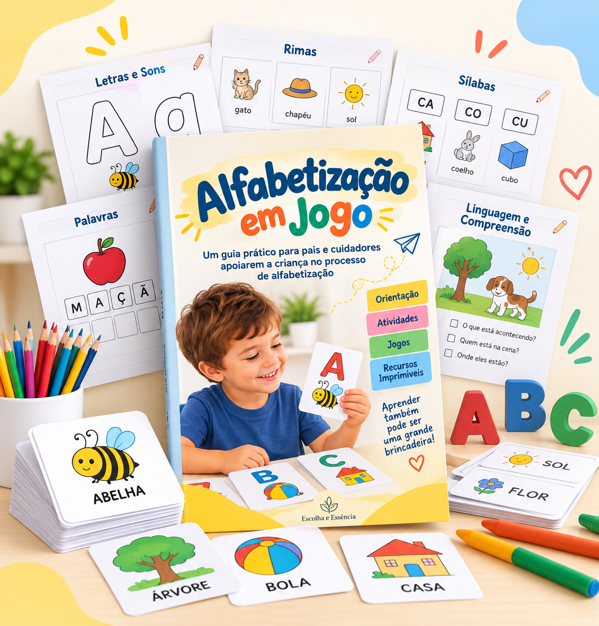 Alfabetização em Jogo com atividades lúdicas para apoiar a aprendizagem infantil