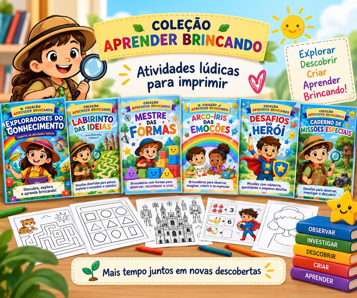 Capa da Coleção Aprender Brincando